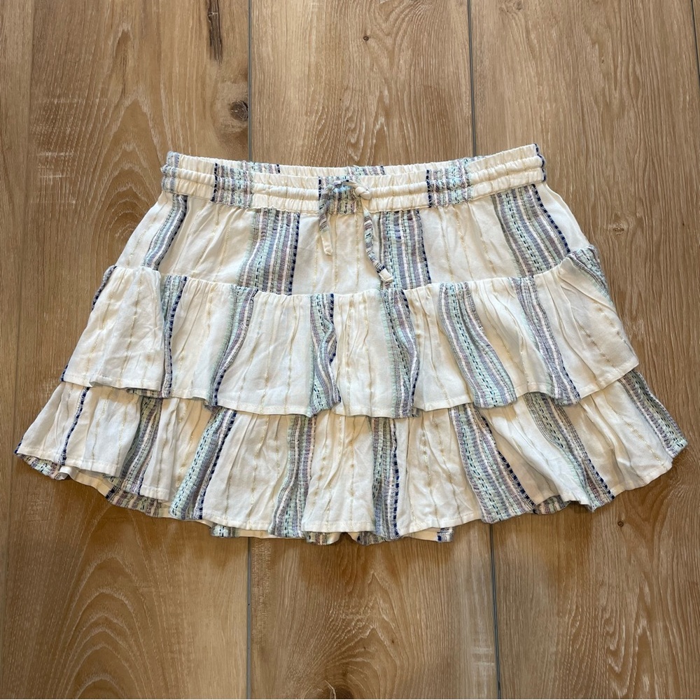Surf Gypsy Tiered Mini Skirt